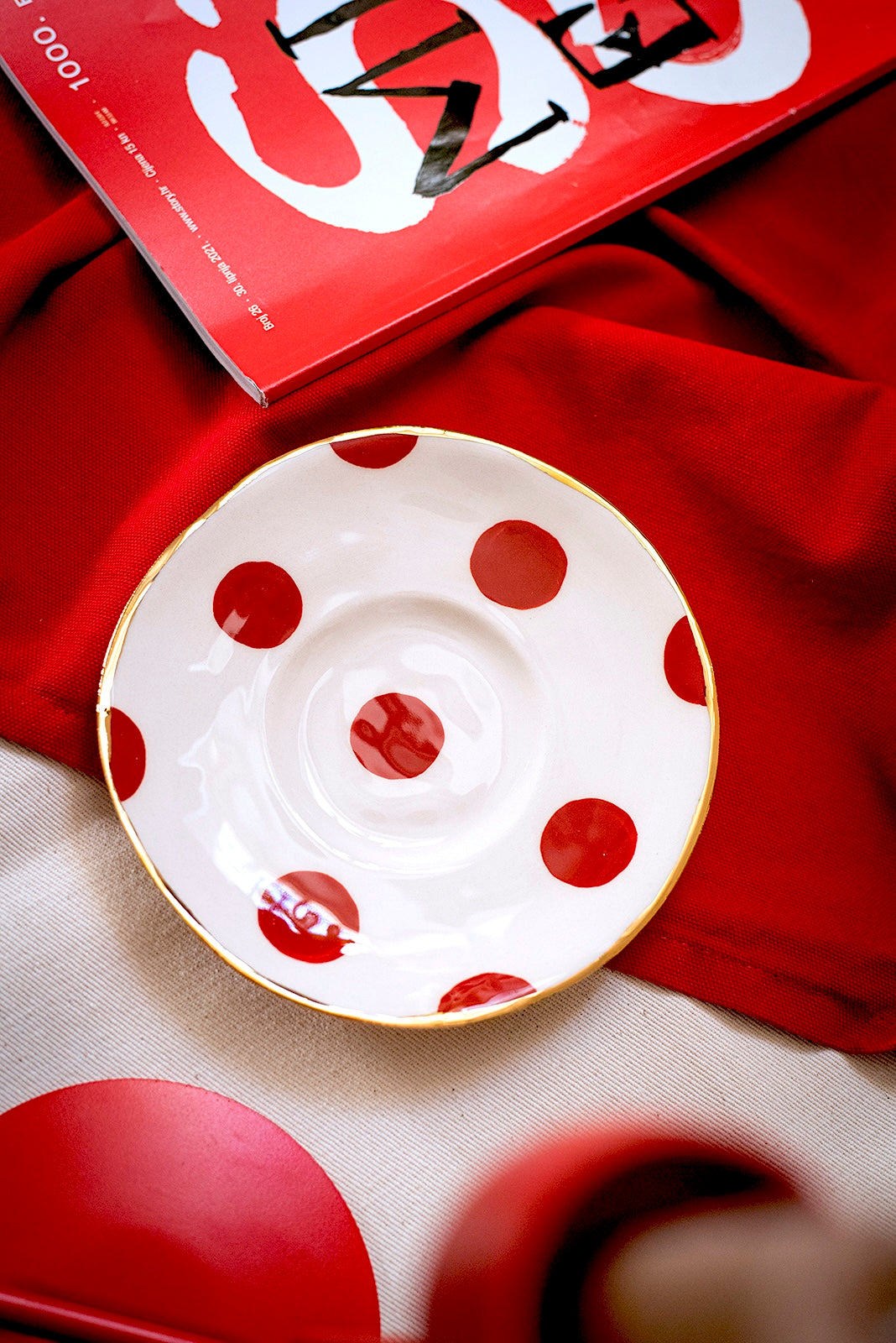 RED Chia Plate No.2