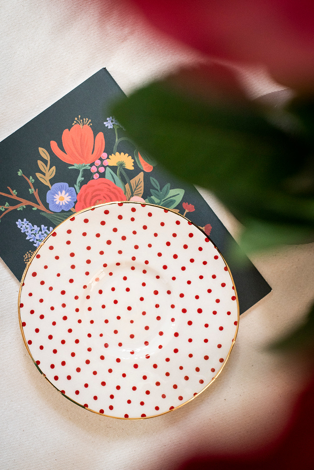 RED Chia Plate No7