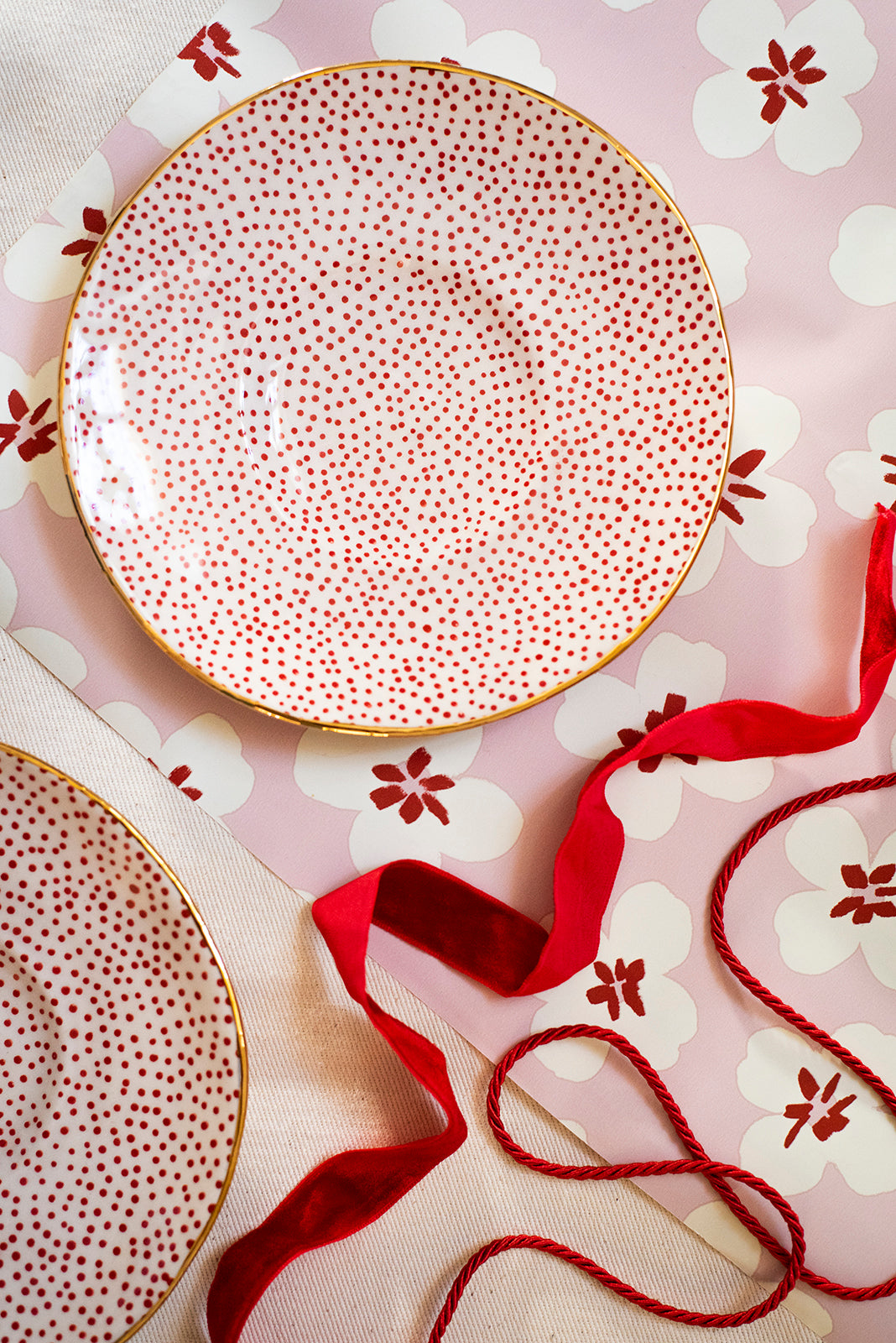 RED Chia Plate No9