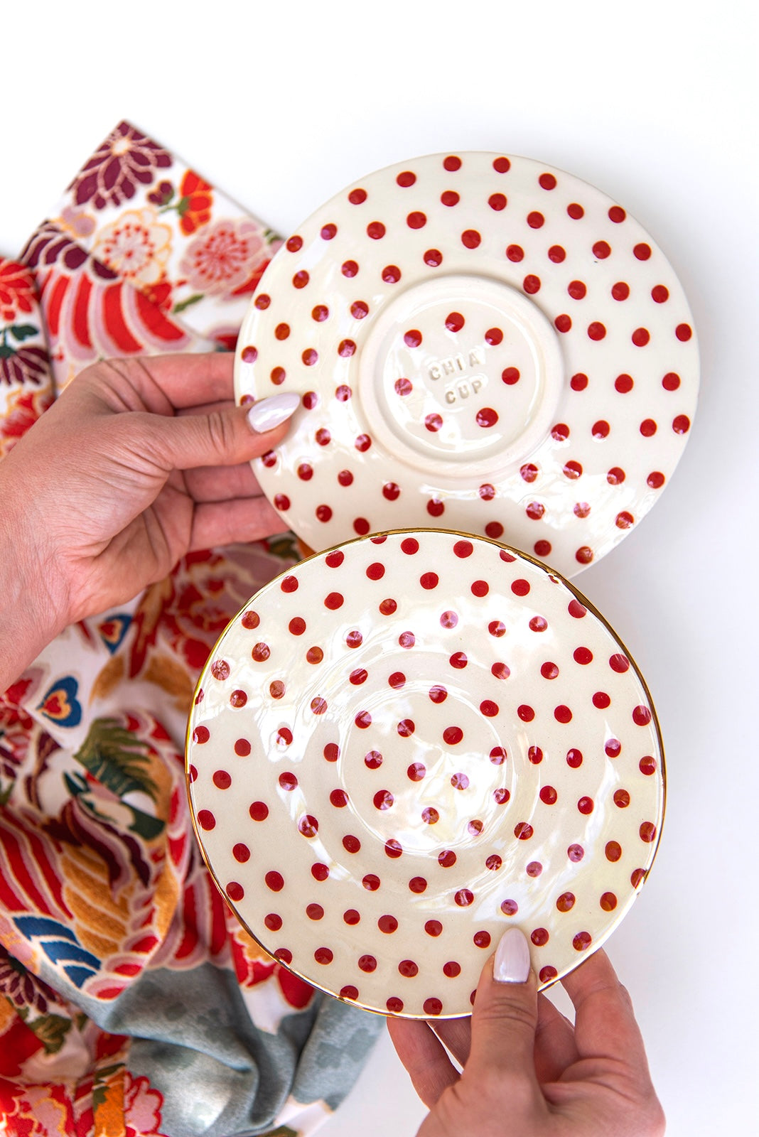 RED Chia Plate No.6